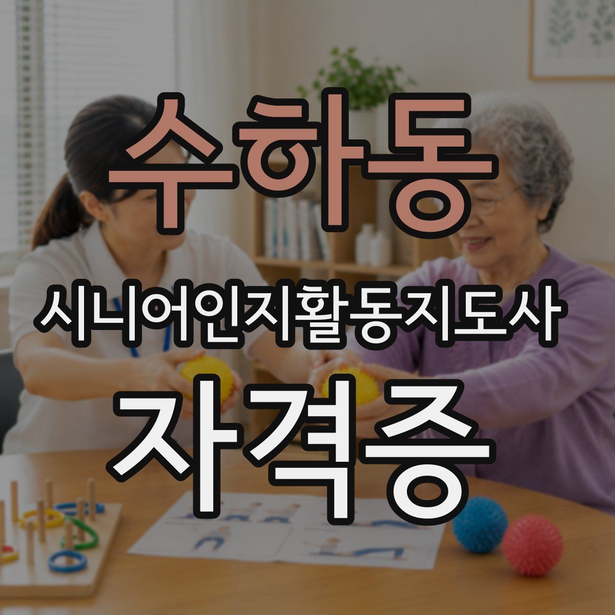 수하동 시니어인지활동지도사 자격증