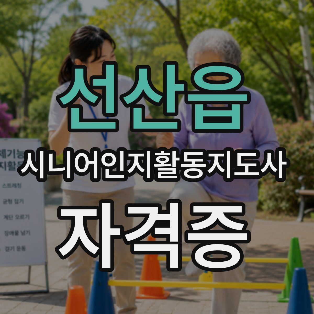선산읍 시니어인지활동지도사 자격증