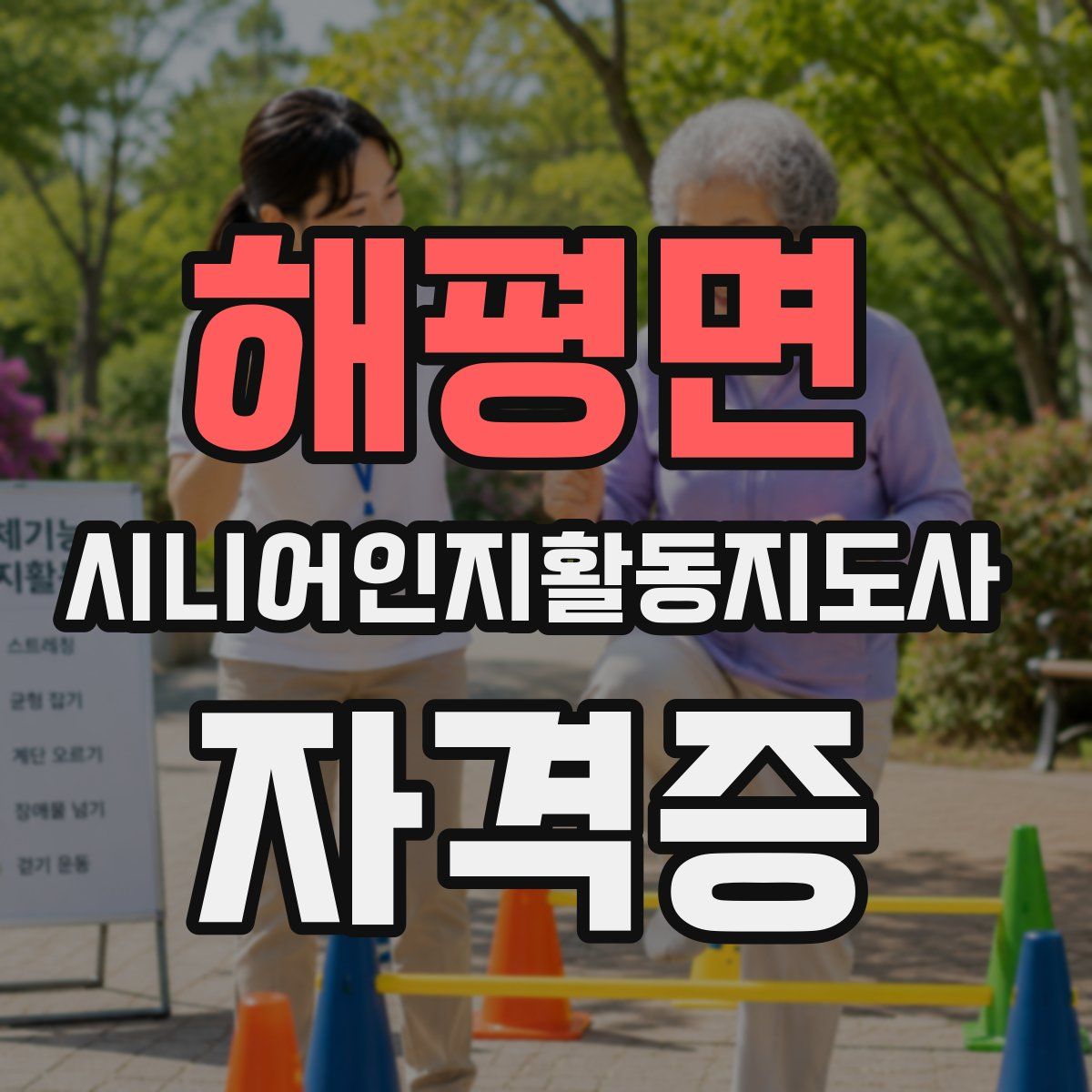 해평면 시니어인지활동지도사 자격증