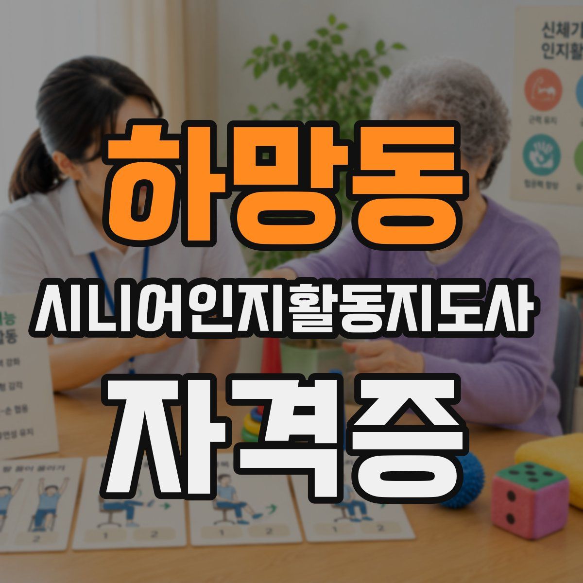하망동 시니어인지활동지도사 자격증