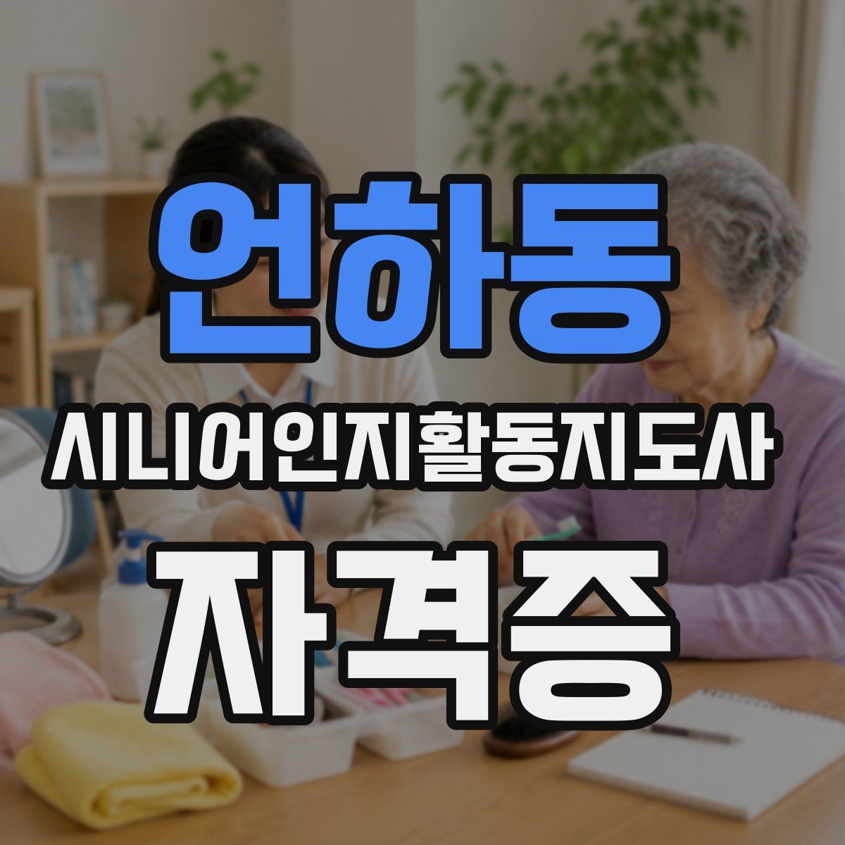 언하동 시니어인지활동지도사 자격증