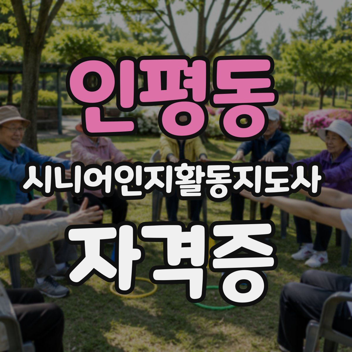 인평동 시니어인지활동지도사 자격증