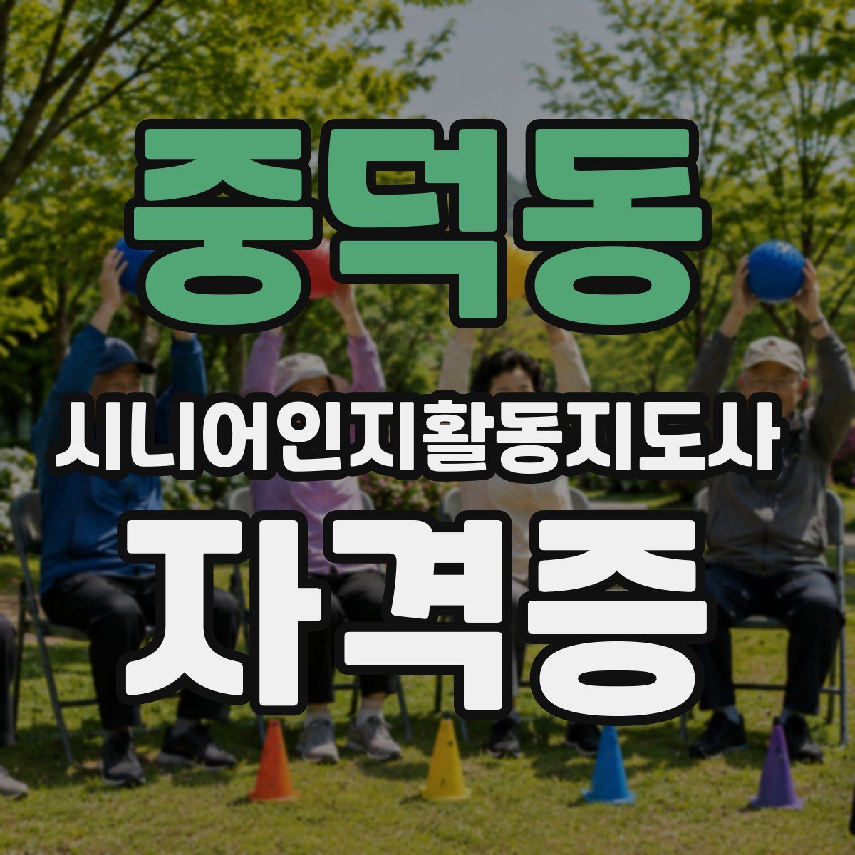 중덕동 시니어인지활동지도사 자격증