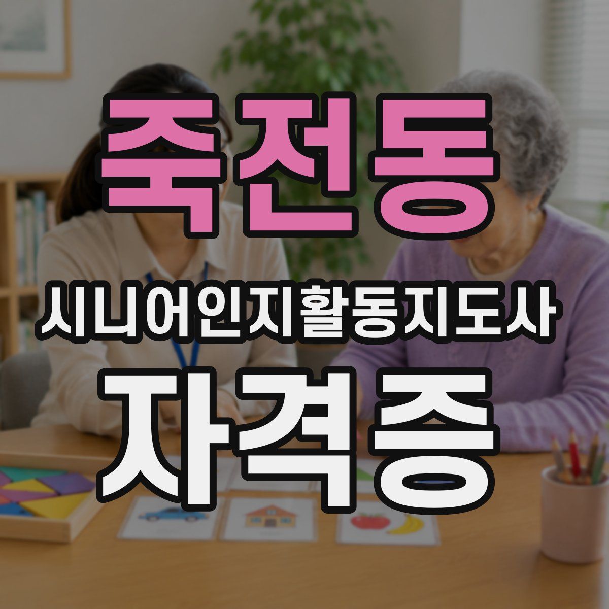 죽전동 시니어인지활동지도사 자격증