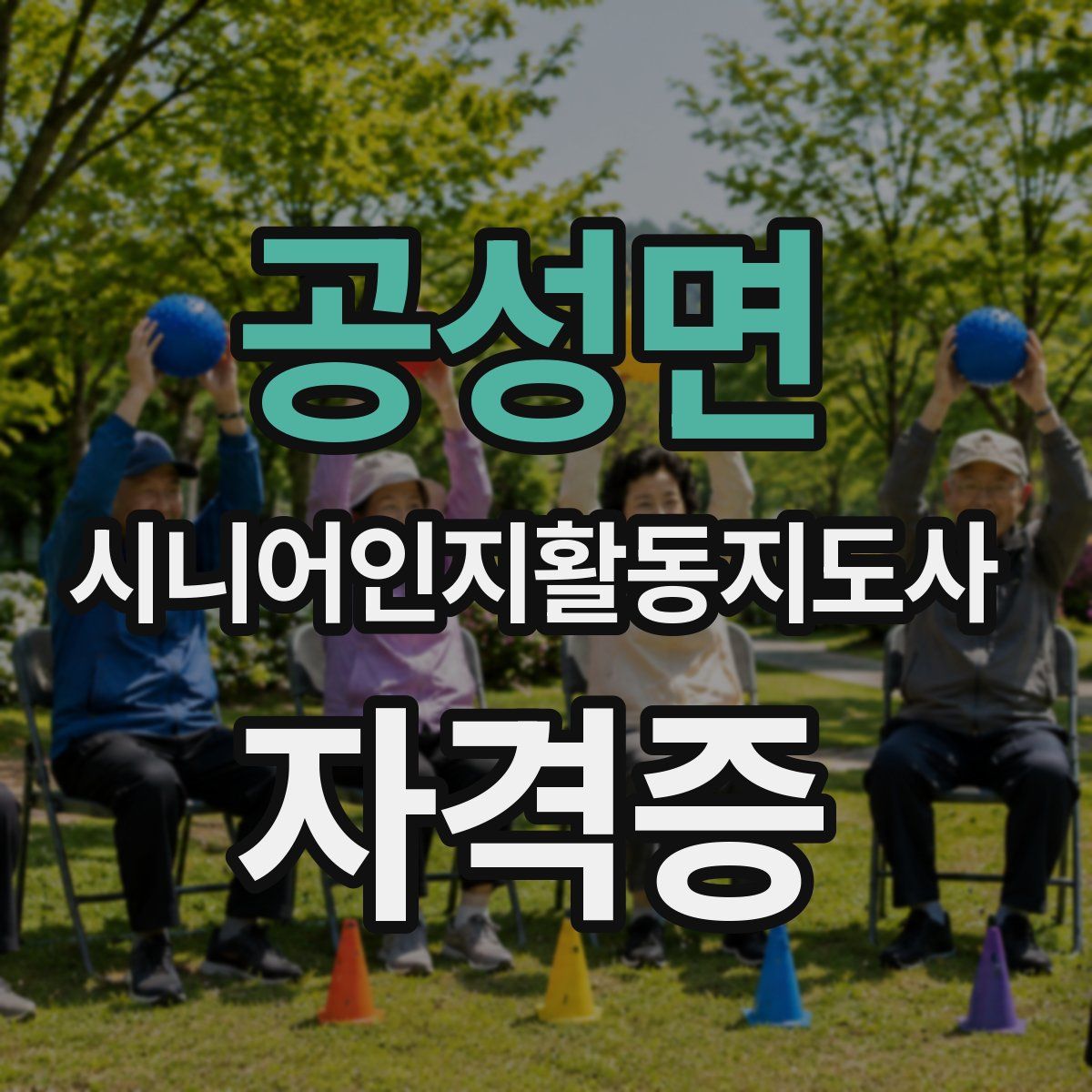 공성면 시니어인지활동지도사 자격증