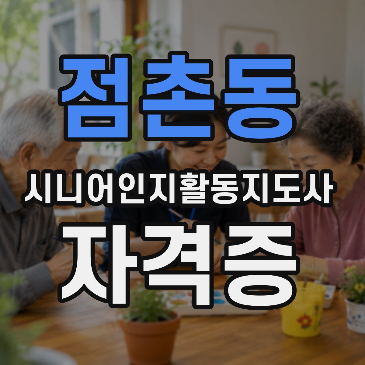 점촌동 시니어인지활동지도사 자격증