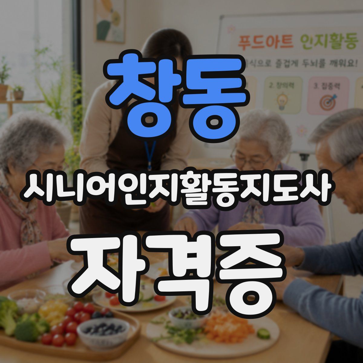 창동 시니어인지활동지도사 자격증