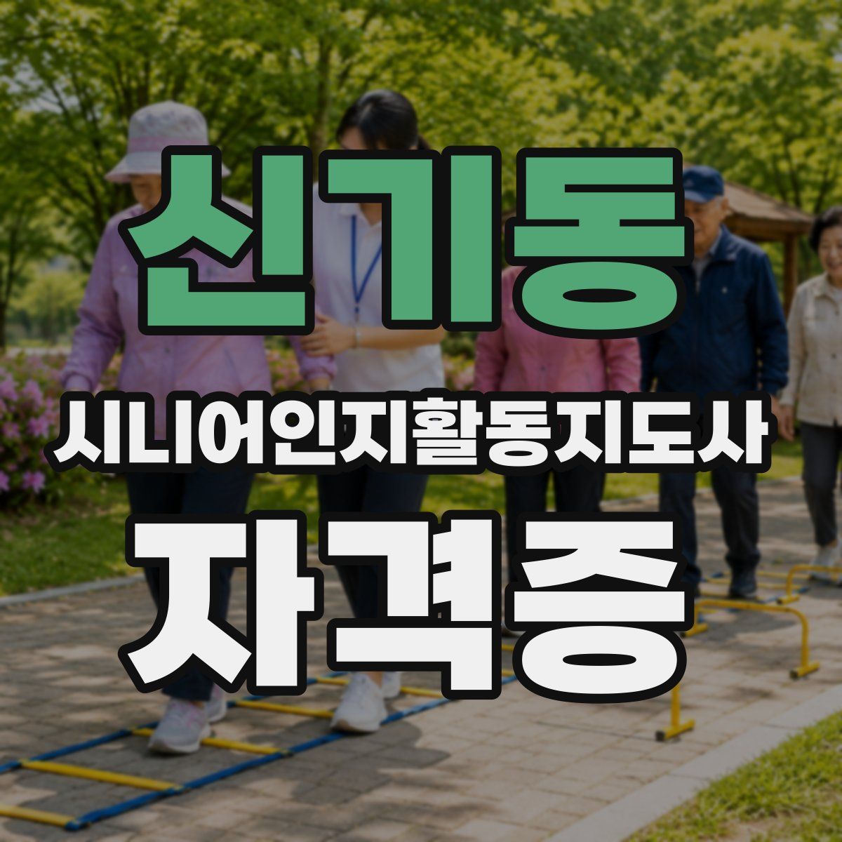 신기동 시니어인지활동지도사 자격증