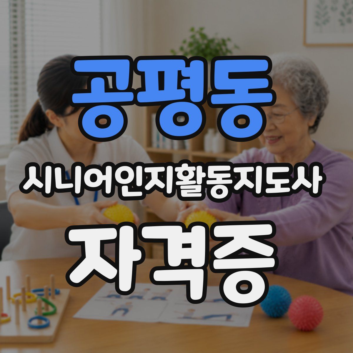 공평동 시니어인지활동지도사 자격증