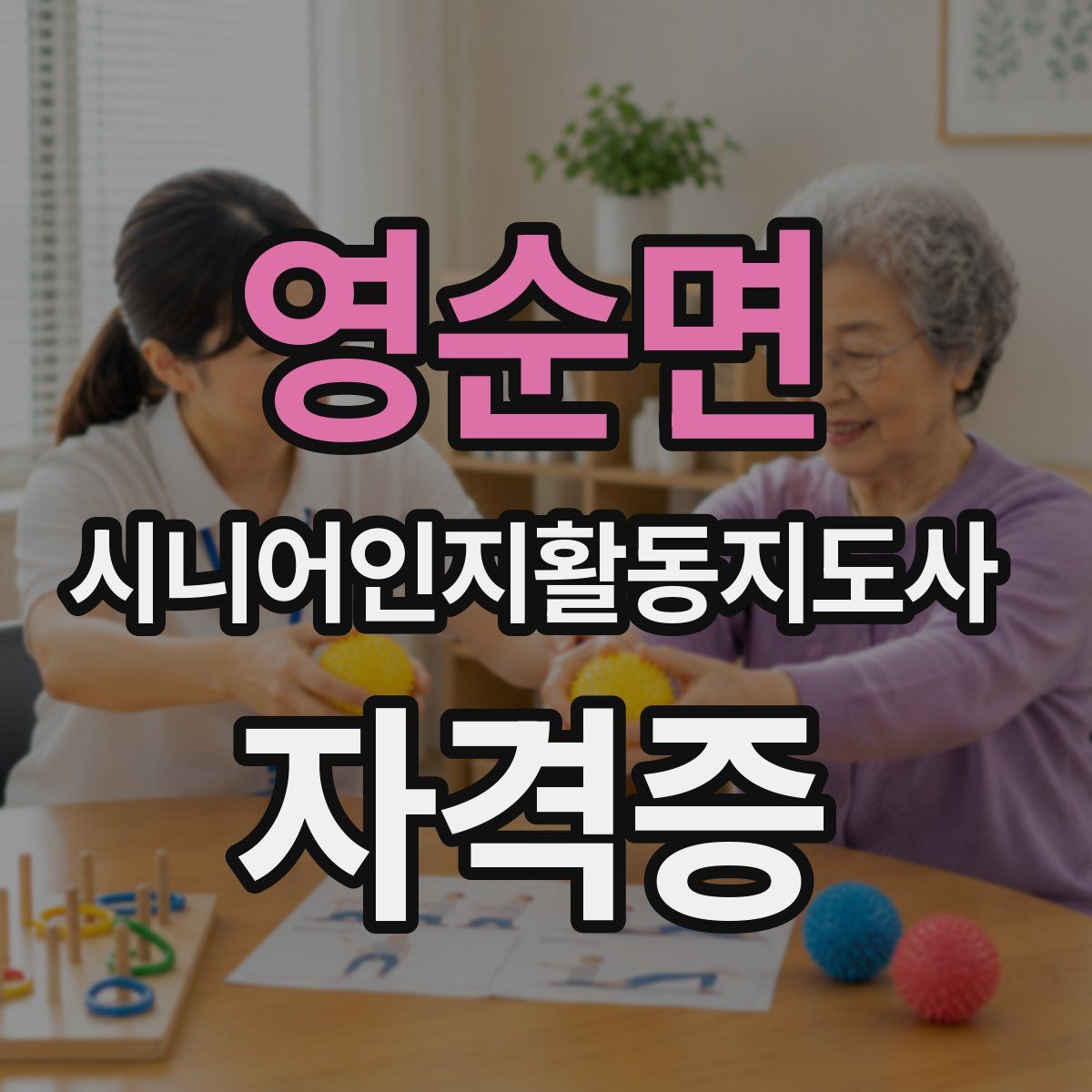 영순면 시니어인지활동지도사 자격증