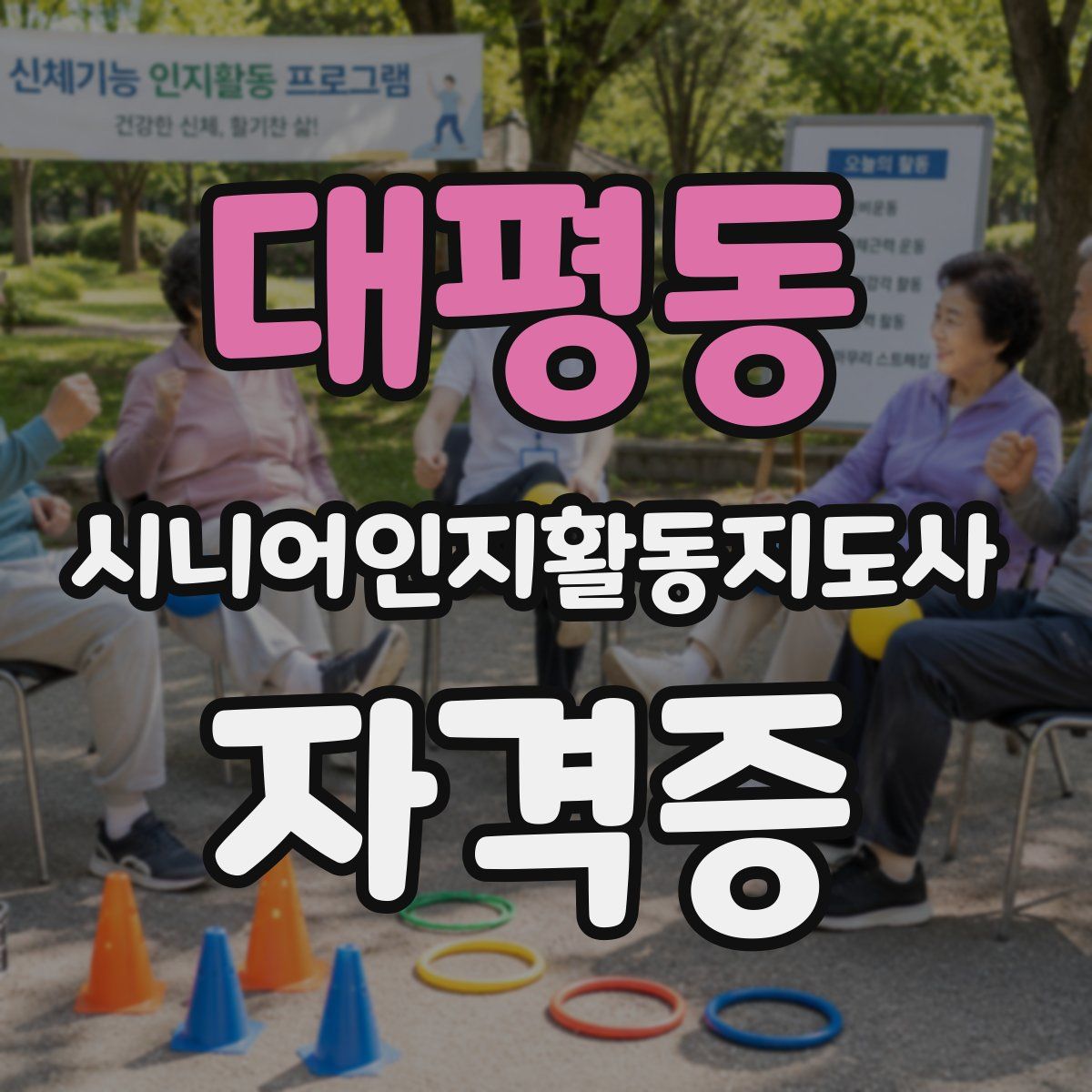 대평동 시니어인지활동지도사 자격증