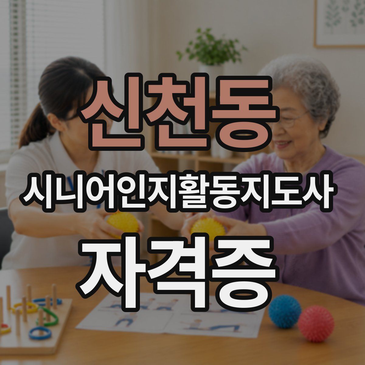 신천동 시니어인지활동지도사 자격증