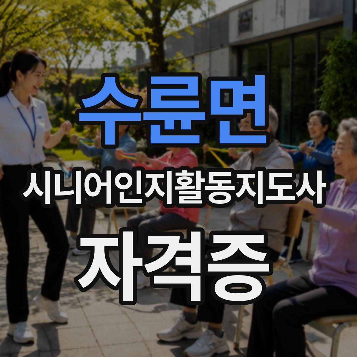 수륜면 시니어인지활동지도사 자격증
