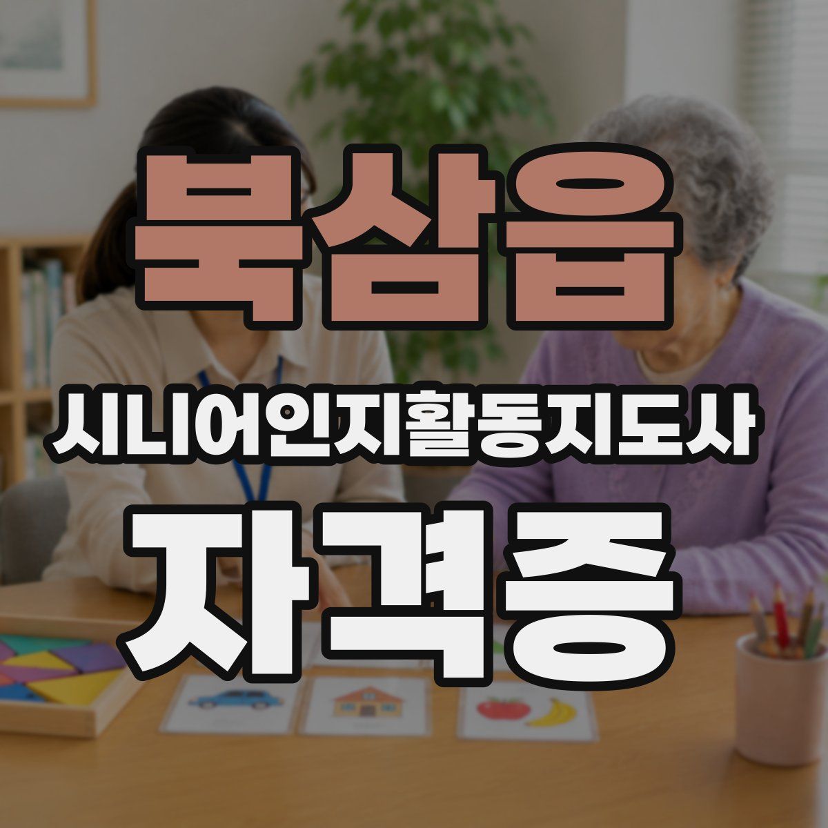 북삼읍 시니어인지활동지도사 자격증