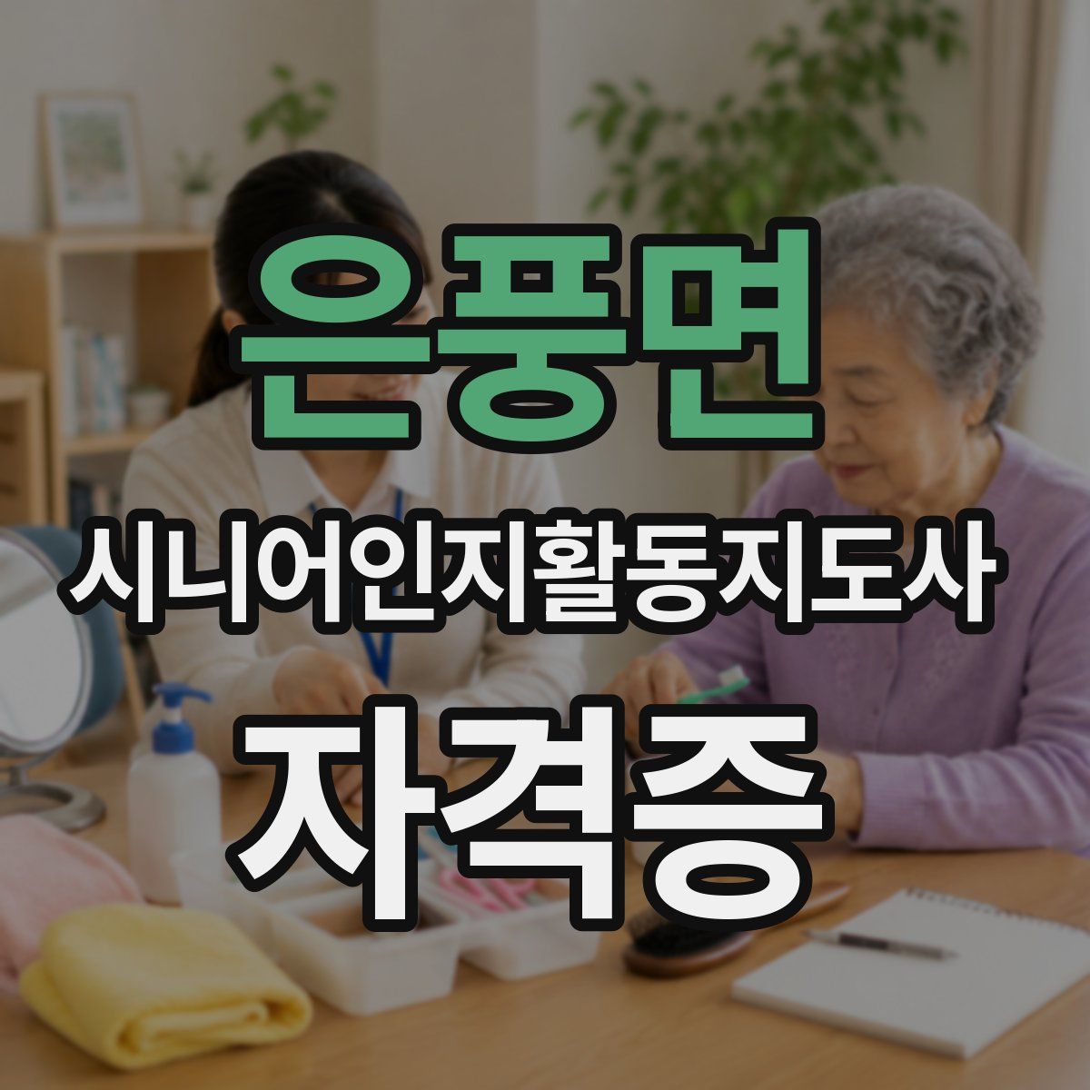 은풍면 시니어인지활동지도사 자격증