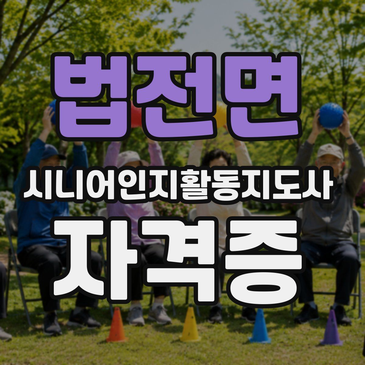 법전면 시니어인지활동지도사 자격증