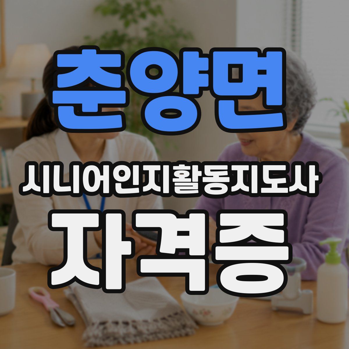 춘양면 시니어인지활동지도사 자격증