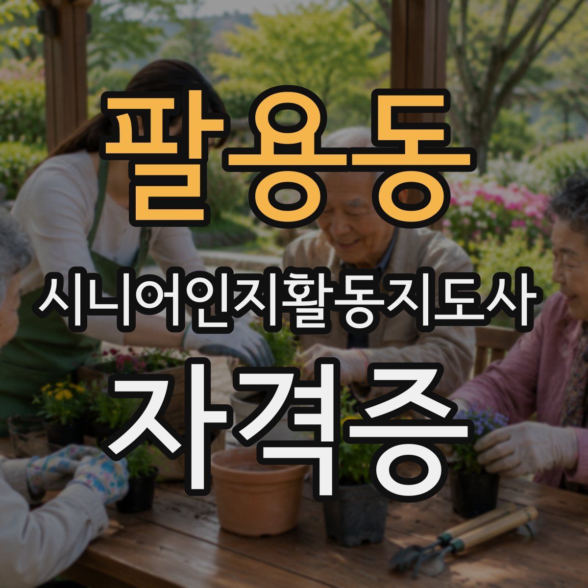 팔용동 시니어인지활동지도사 자격증