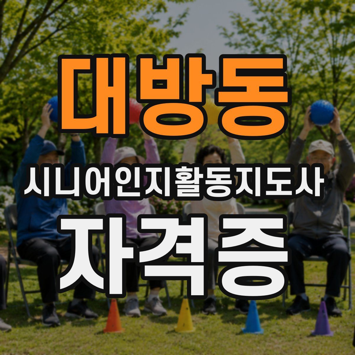 대방동 시니어인지활동지도사 자격증