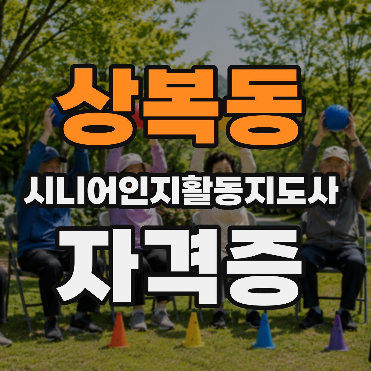 상복동 시니어인지활동지도사 자격증