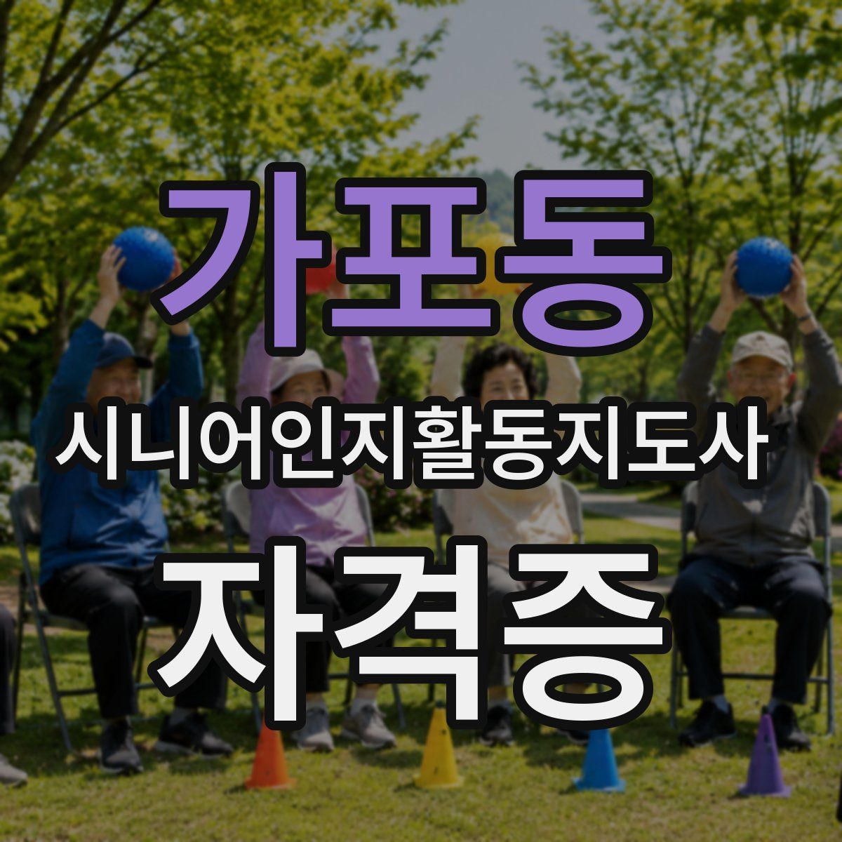 가포동 시니어인지활동지도사 자격증