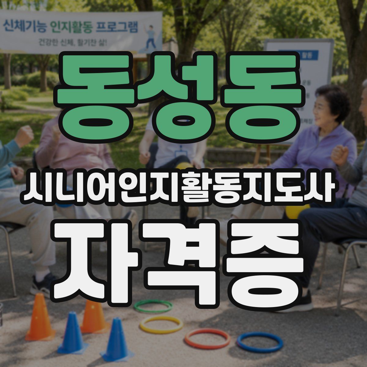 동성동 시니어인지활동지도사 자격증