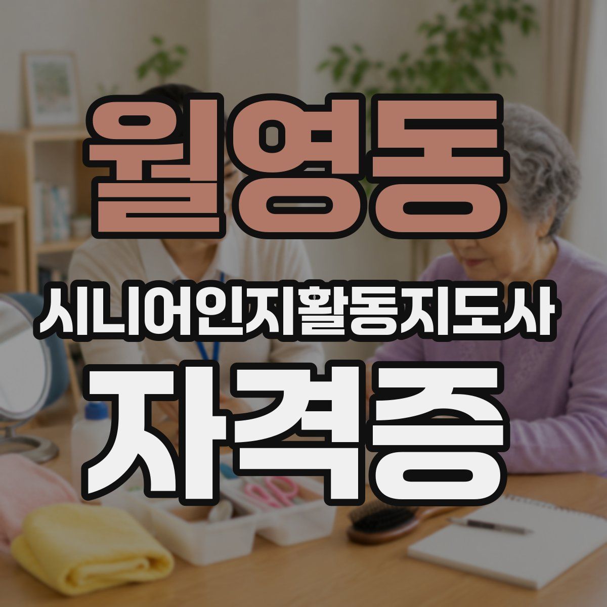 월영동 시니어인지활동지도사 자격증