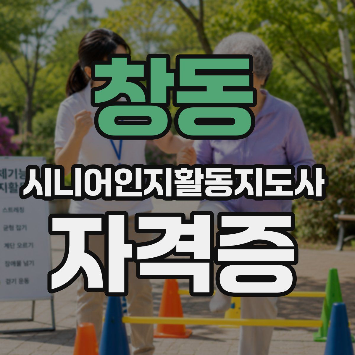 창동 시니어인지활동지도사 자격증