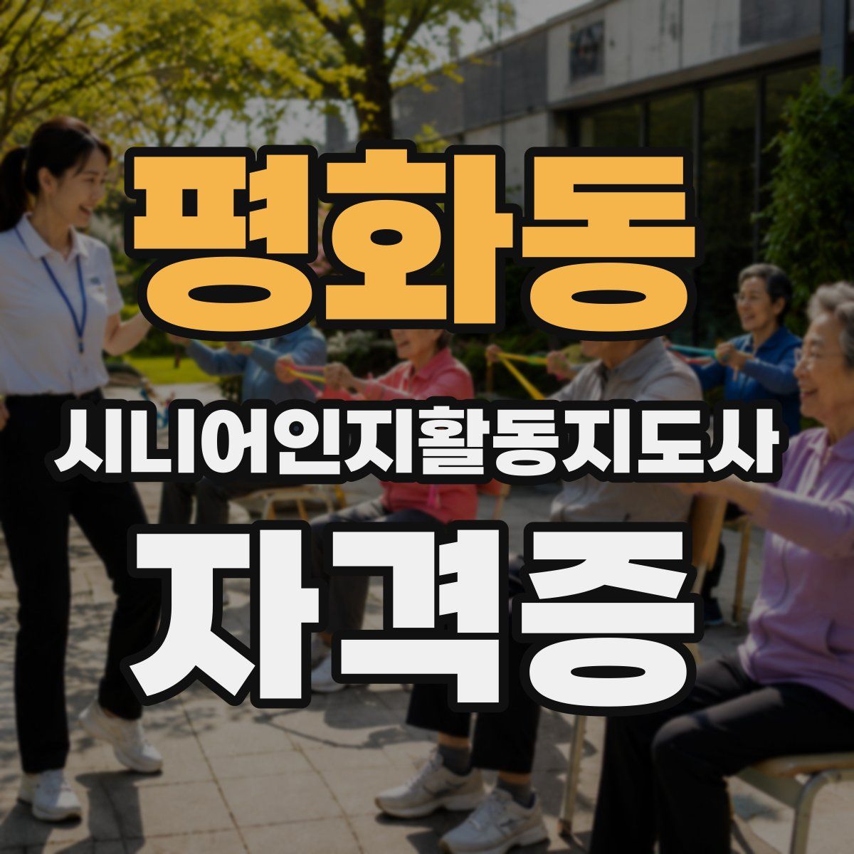 평화동 시니어인지활동지도사 자격증
