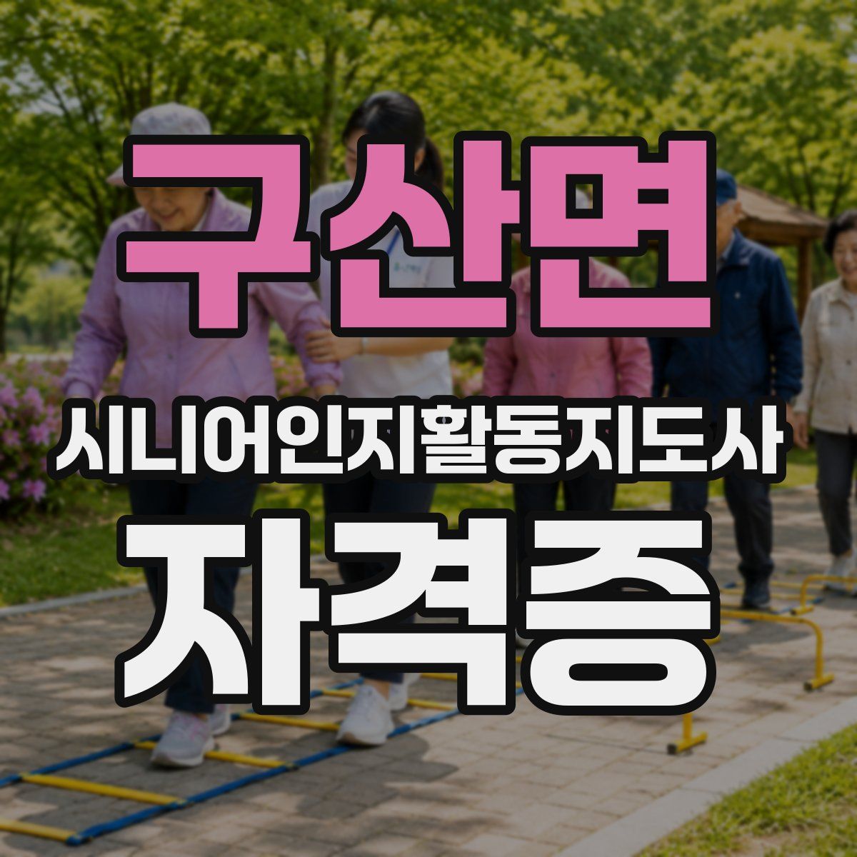구산면 시니어인지활동지도사 자격증