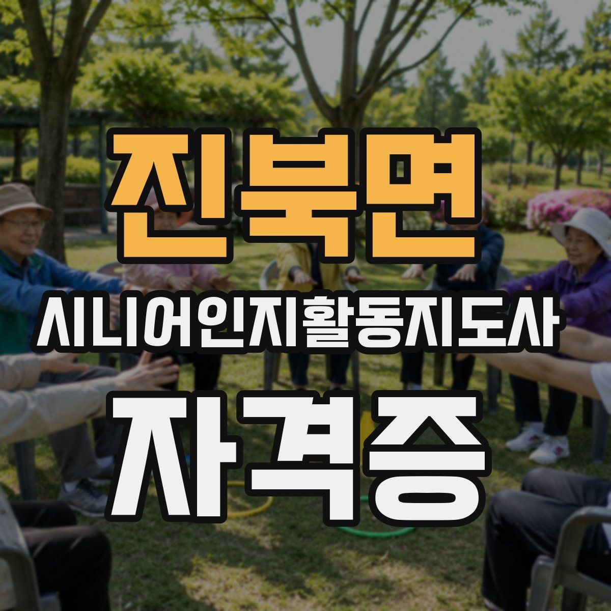 진북면 시니어인지활동지도사 자격증