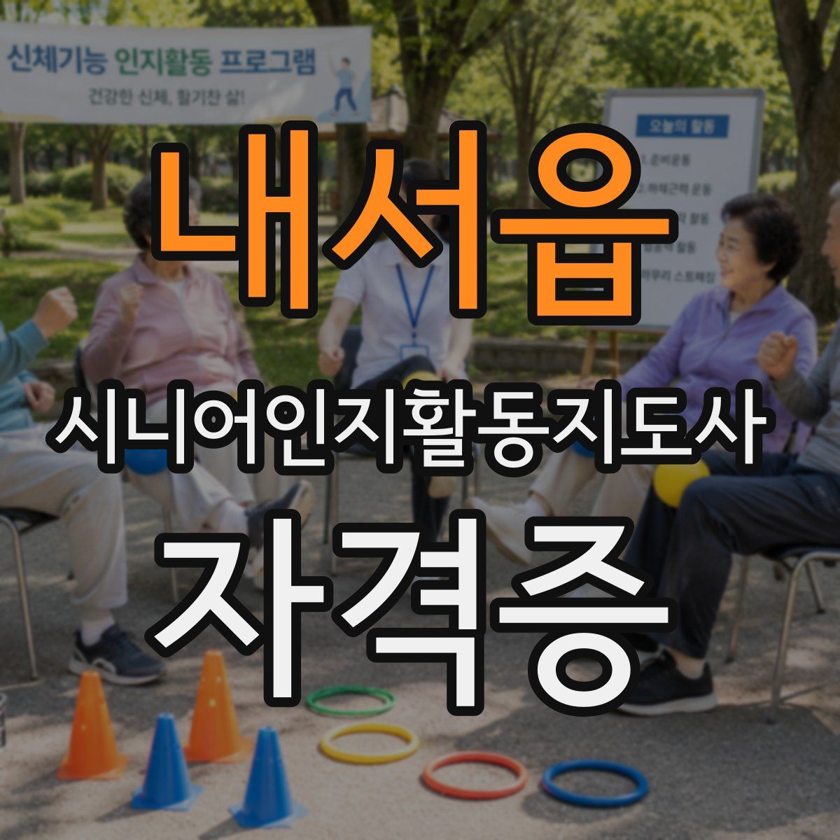 내서읍 시니어인지활동지도사 자격증