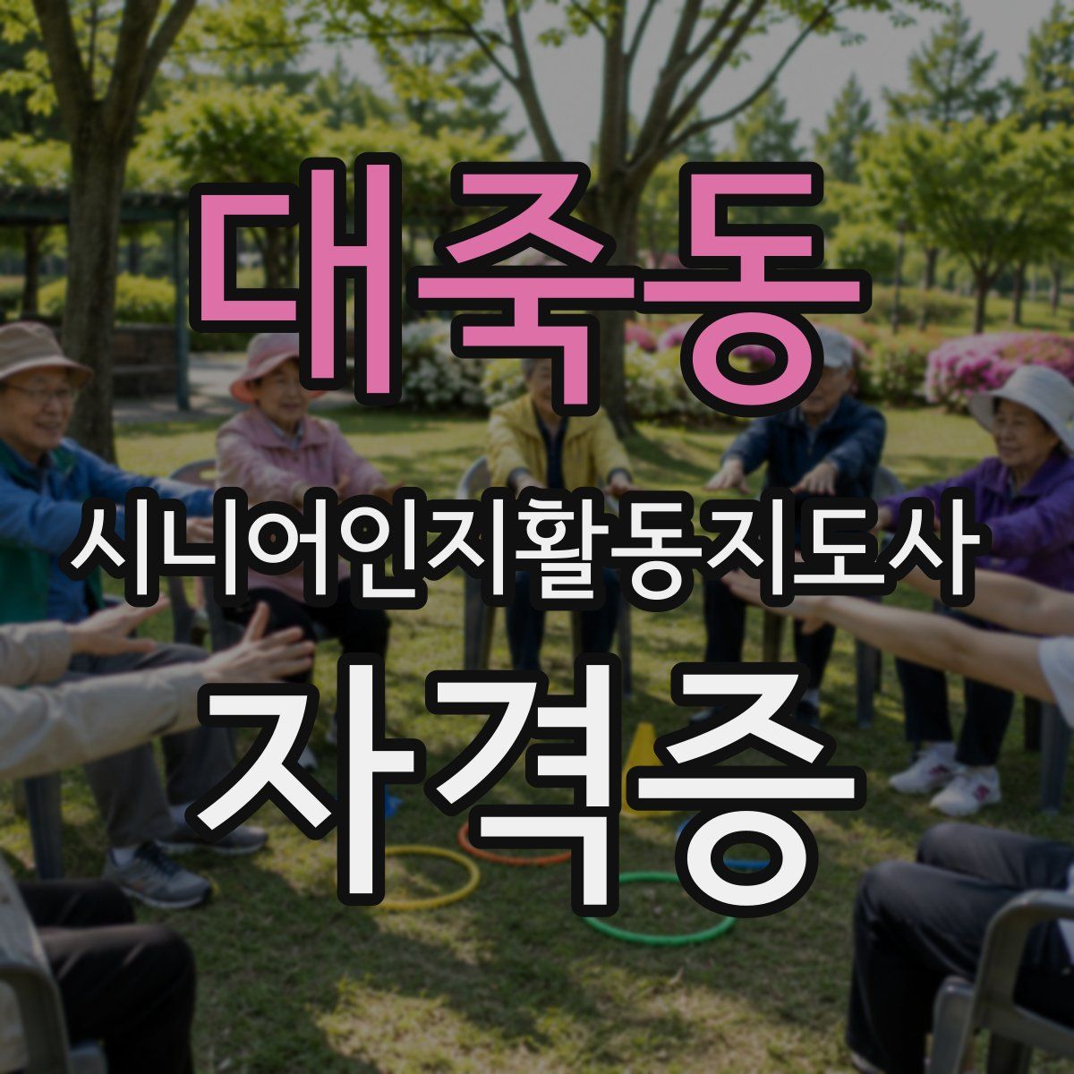 대죽동 시니어인지활동지도사 자격증