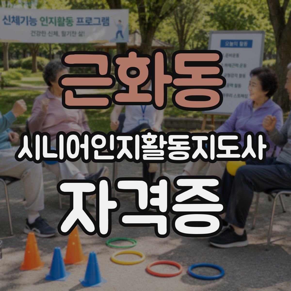 근화동 시니어인지활동지도사 자격증