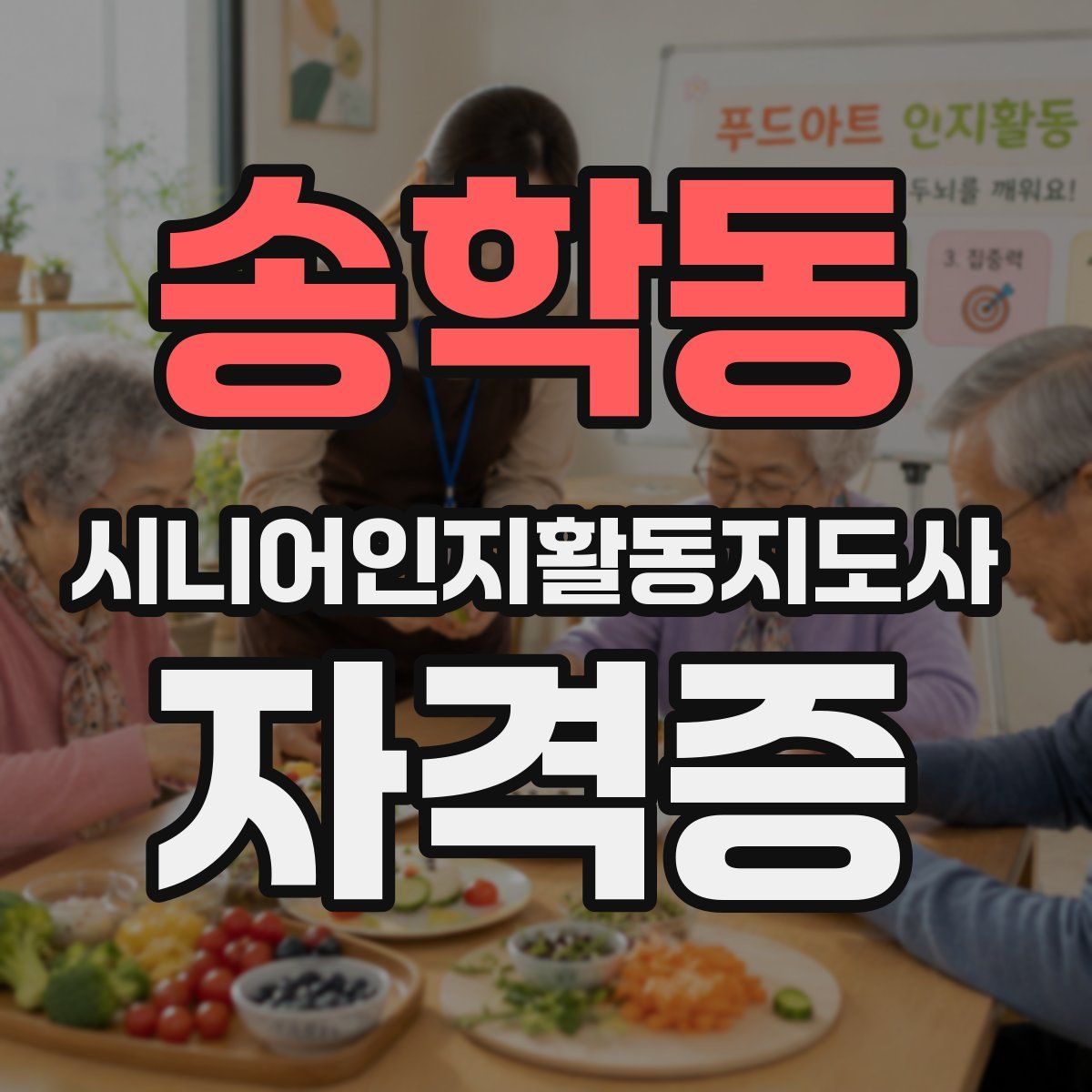 송학동 시니어인지활동지도사 자격증