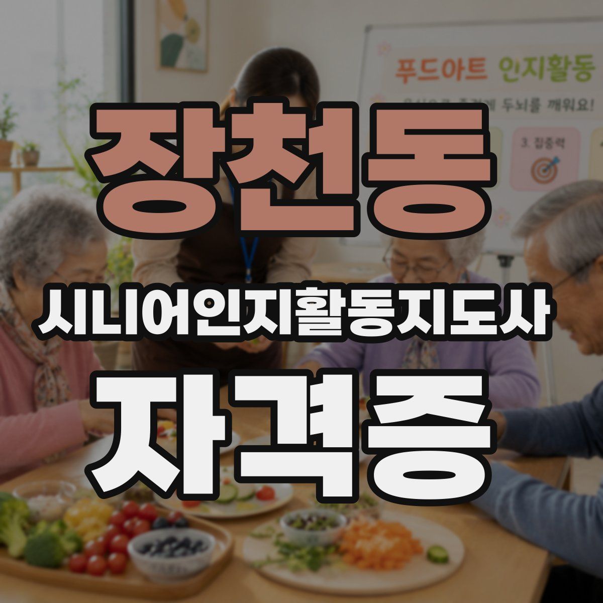장천동 시니어인지활동지도사 자격증
