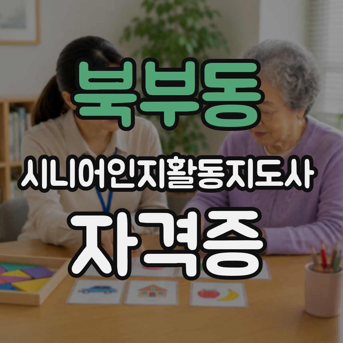 북부동 시니어인지활동지도사 자격증