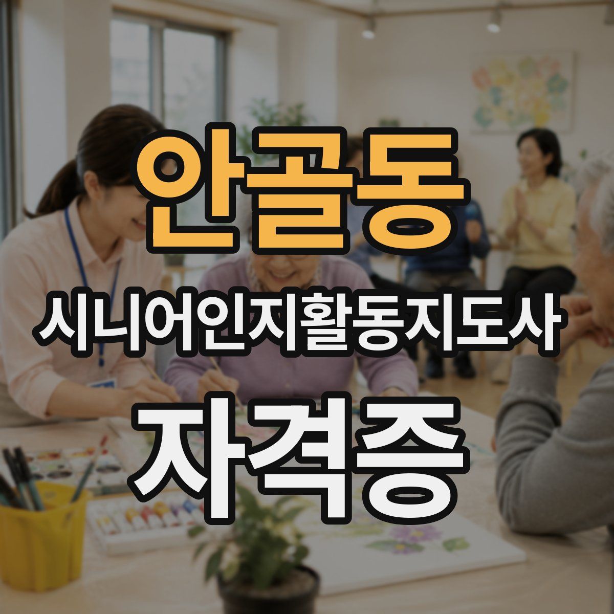 안골동 시니어인지활동지도사 자격증