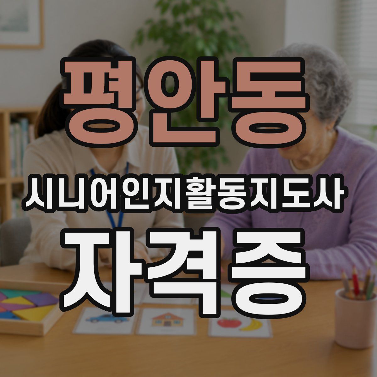 평안동 시니어인지활동지도사 자격증