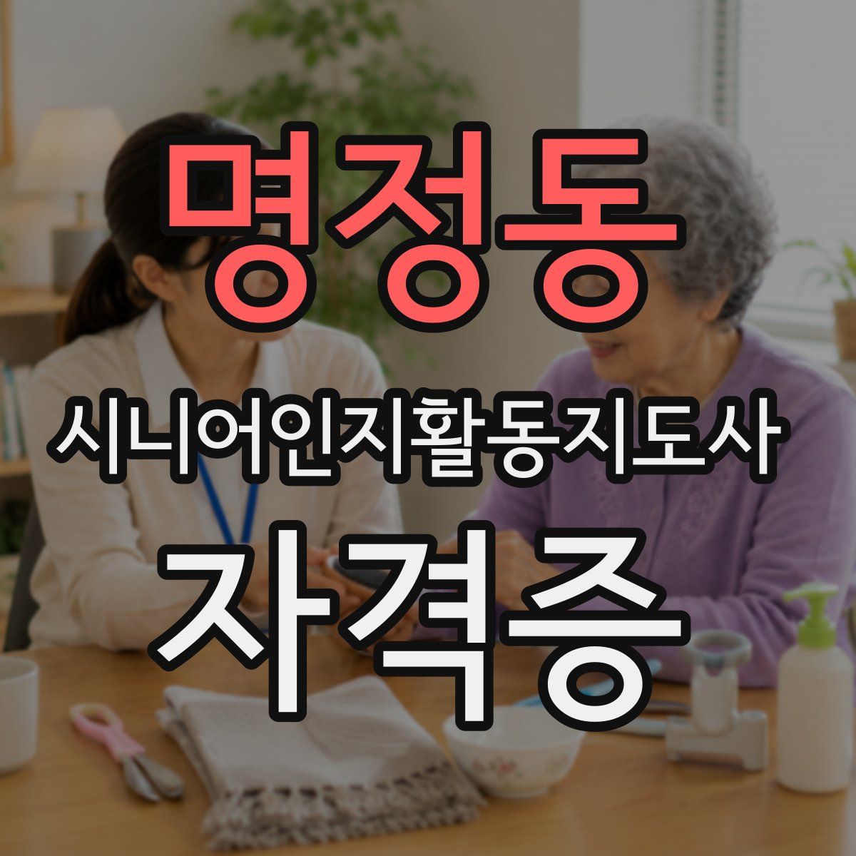 명정동 시니어인지활동지도사 자격증