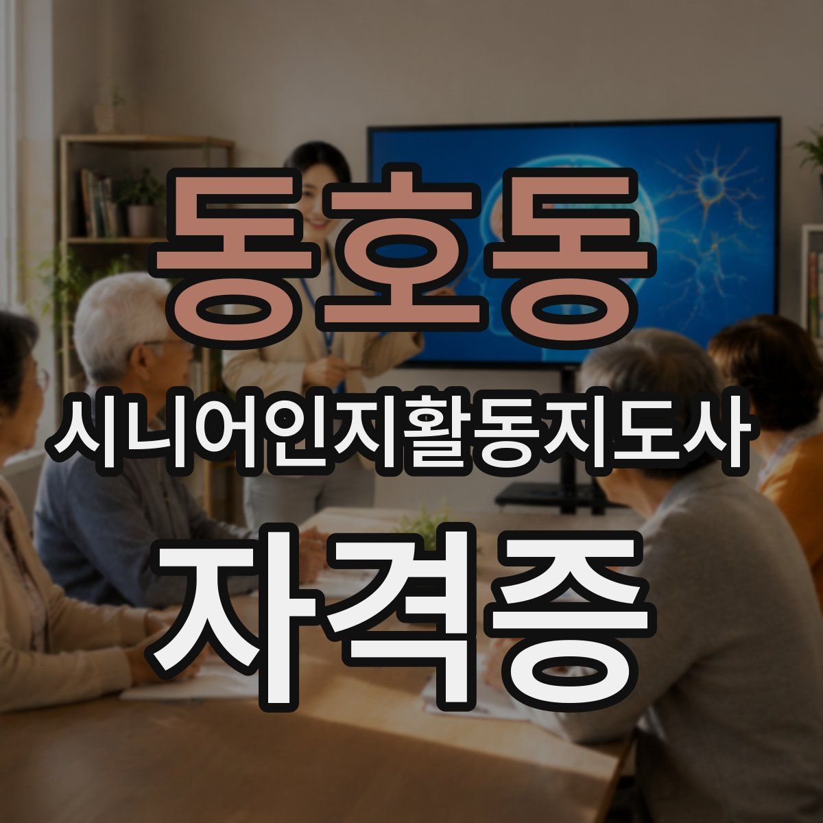동호동 시니어인지활동지도사 자격증