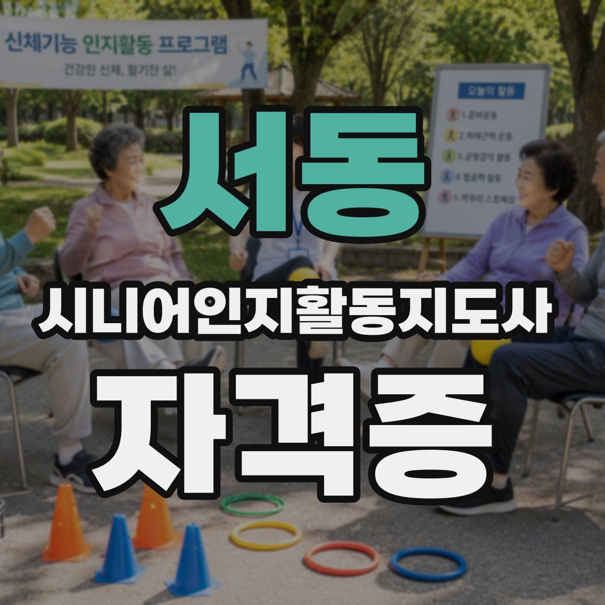 서동 시니어인지활동지도사 자격증