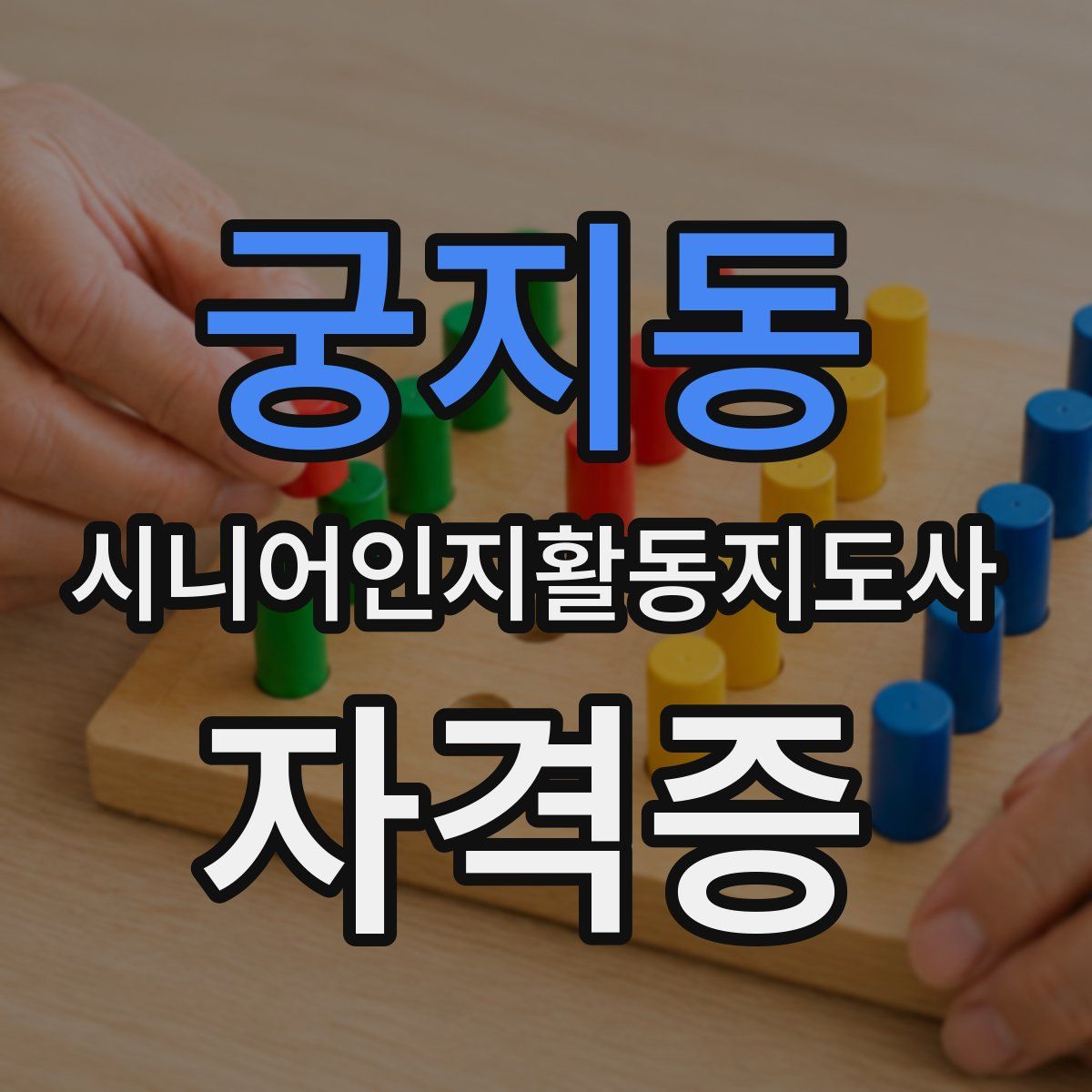 궁지동 시니어인지활동지도사 자격증