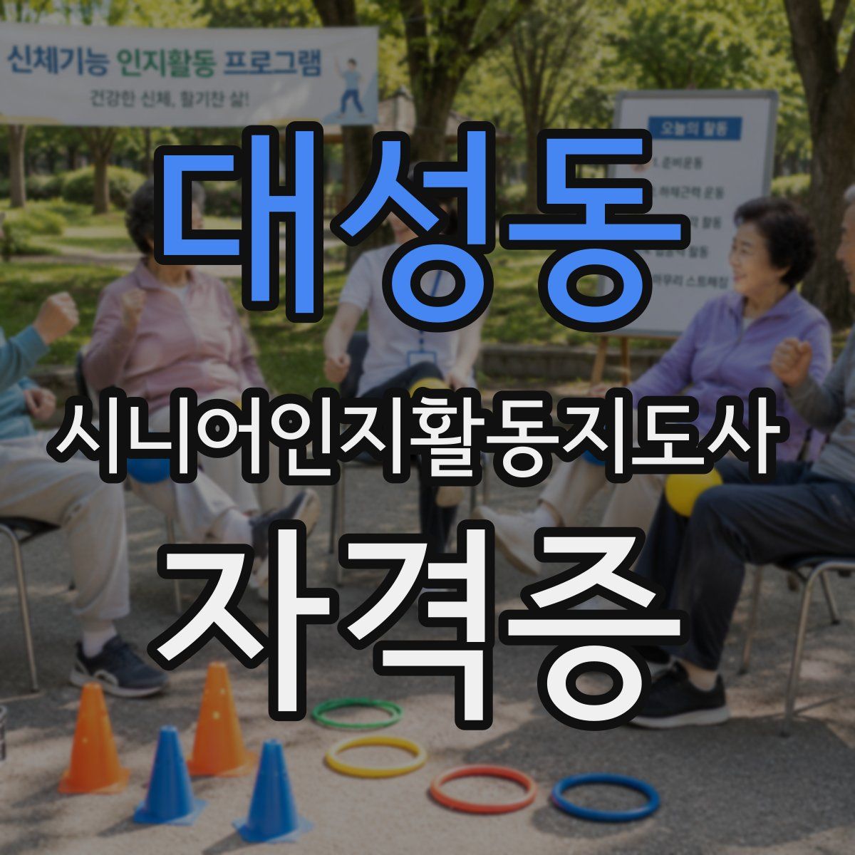 대성동 시니어인지활동지도사 자격증