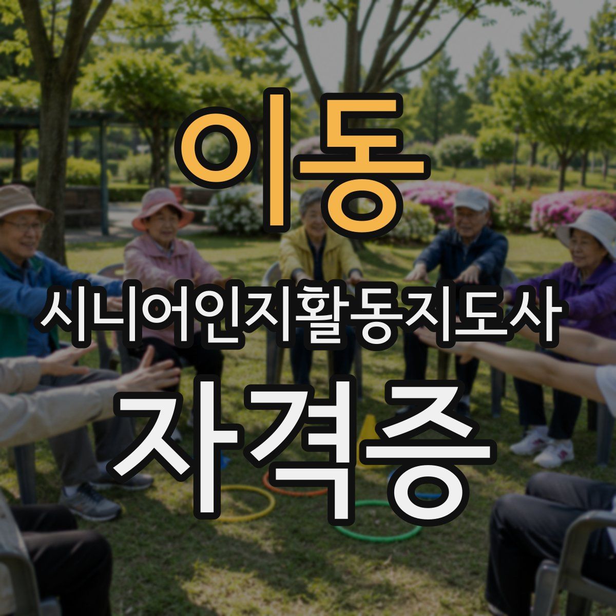 이동 시니어인지활동지도사 자격증