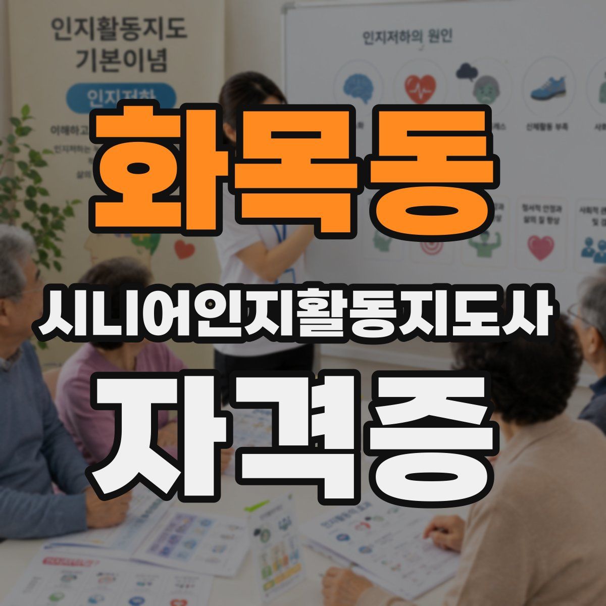 화목동 시니어인지활동지도사 자격증