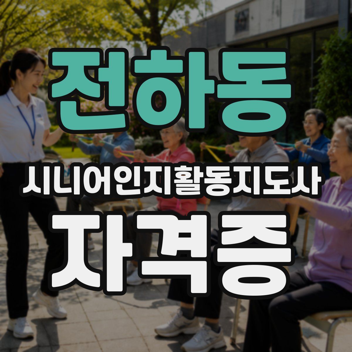 전하동 시니어인지활동지도사 자격증