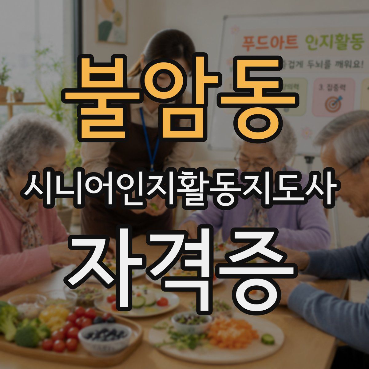 불암동 시니어인지활동지도사 자격증