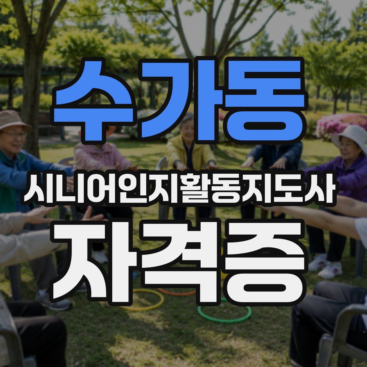 수가동 시니어인지활동지도사 자격증