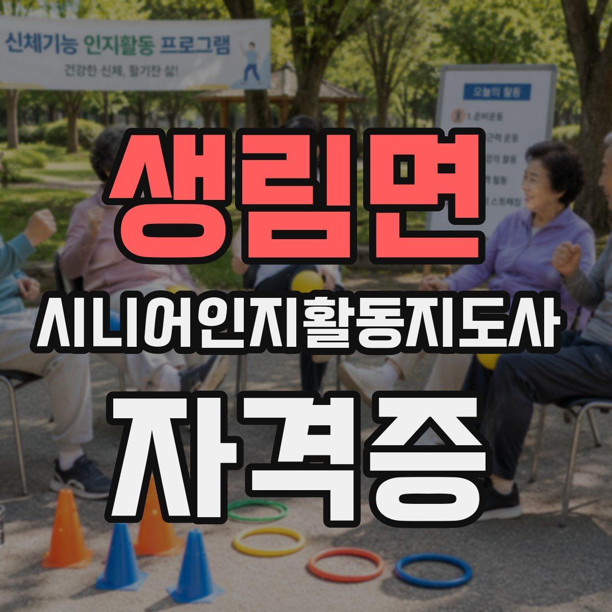 생림면 시니어인지활동지도사 자격증